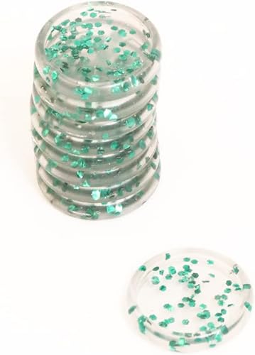 Craftelier - Anillos en forma de S de disco con purpurina de plástico para encuadernación de álbumes de recortes para planificadores, agendas,