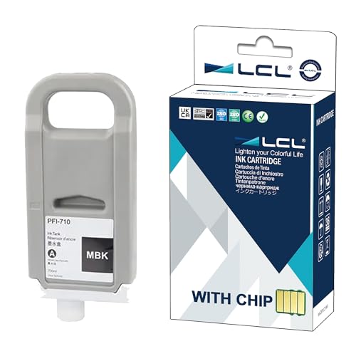 Cartouche PFI-710 Noir Mat 700-ml haute capacité pour traceur jet d'encre Canon TX