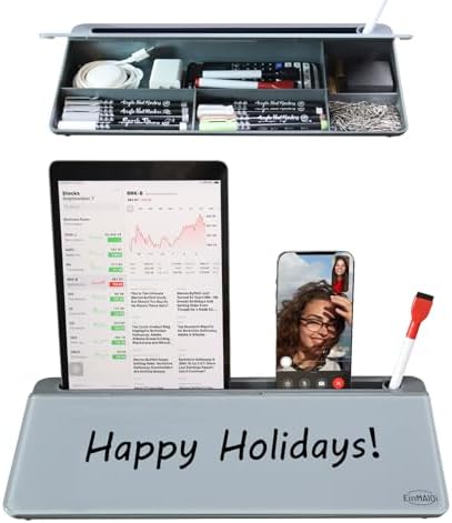 Small Glass Desktop Dry-Erase Whiteboard with