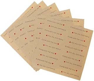 luosh Labels Stickers,Handmade Especially For You Stickers Label Gift Kraft Paper Bakery Seals Bakery