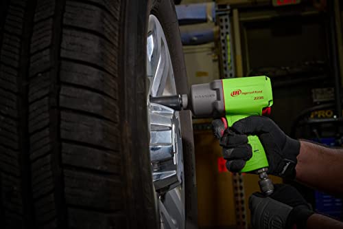 Ingersoll Rand 2235Timax-G 1/2” Drive Air Impact Wrench, Lightweight 4.6 Lb Design, Powerful Torque Output Up To 1,350 Ft/Lbs, Titanium Hammer Case, Max Control, Hi-Visibility Red , Green #TOP5