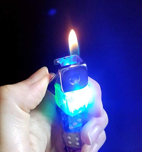 Encendedor recargable forma dados sin butano miniatura 3