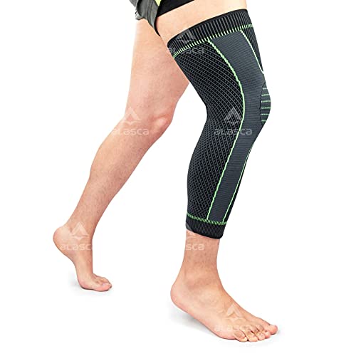 Joelheira de Compressão LongBrace Alasca para corrida, musculação, futebol e ciclismo