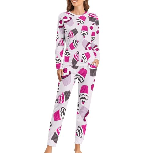 Pyjama femme t-shirt manches longues fini les nuits froides avec ce sleepwear et pantalon doux