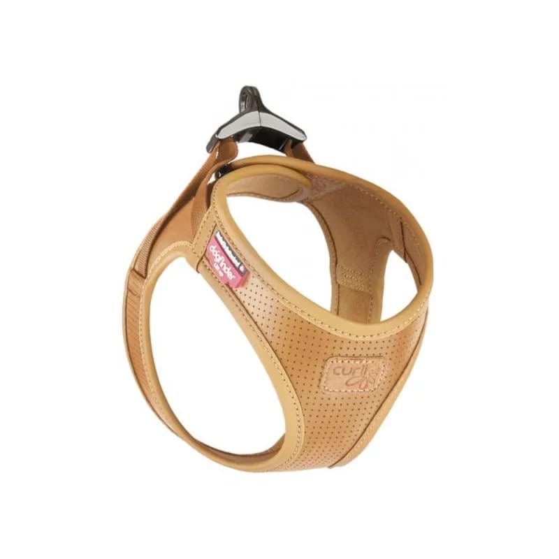 Curli Apple Hundegeschirr aus Leder, Braun/Größe S