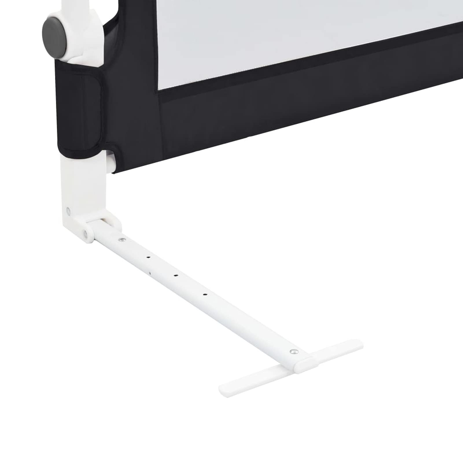 Mogou Barandilla de Seguridad Cama de niño, Barrera Seguridad Niños Cama, Barandilla Cama Niño, Baranda De Seguridad para Niños, poliéster Gris 150x42 cm