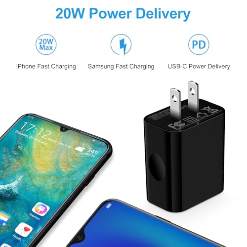 Image of Android Fast Charging Block for Motorola razr 2025 /Edge 2024,Moto G Stylus 2025,G Power (2026),razr 50 Ultra,20W USB C Wall Charger Brick Type C Charging Plug for Samsung Galaxy Z Flip 6 /A15 /A35 /S24