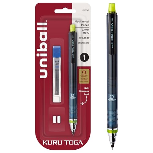 Image of uniball Kuru Toga Mechanical Pencil Starter Kit,0.7mm HB#2,(Pack of 2)