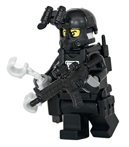 SWAT Police Officer M4A1 Rifleman - Modern Brick Warfare Custom Minifigure