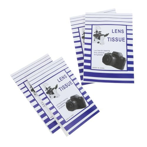 GOOHOCHY 200個使いやすい眼鏡 カメラ 顕微鏡用レンズクリーナーペーパー 携帯便利で油膜 指紋 ほこりを除去する不織紙製スクリーンクロス