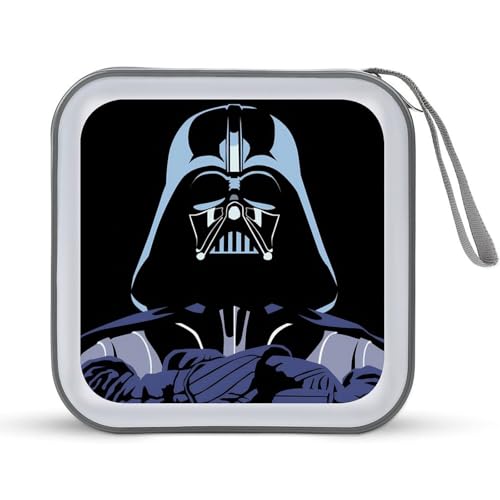 スターウォーズ CDケース プラケース DVD収納ケース CD収納ボックス ディスクケース 防水 メディアケース 大容量 40枚収納 小型 持ち運び便利 薄型 ファスナー付 旅行