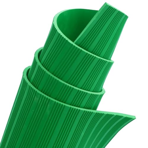 ERRULAN Non Slip Insulating Mat - 3 1/5 Ft Width, Electrical Insulating Rubber Matting, Distribution Room Factory Workshop Electric Switchboard for Electrical Safety, 1/5 in Thickness(Green,36in)