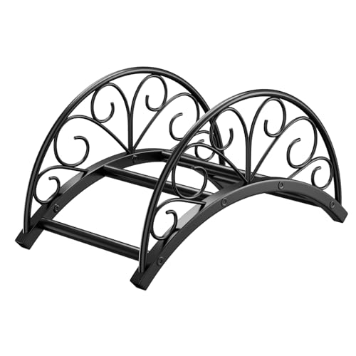 Josmimic Support mural pour tuyau d'arrosage en métal - Support pour tuyaux d'arrosage et aspirateur