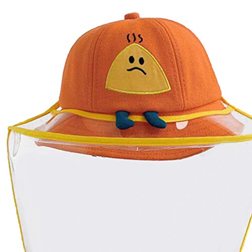 Chapéu De Proteção UV Para Crianças Rosa + Laranja