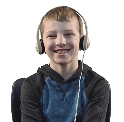 Califone 3060Av Lightweight On-Ear Stereo Headphones With Inline Volume Control, 3.5Mm Plug, Beige, Each #TOP2