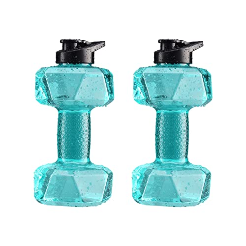 BLSYHDH Water Dumbbells, Pool Exercise Fitness Dumbbells, Water Fillable Weights, Water Weights for Pool Exercise Set for Swimming Water Sports Equipment(Green)