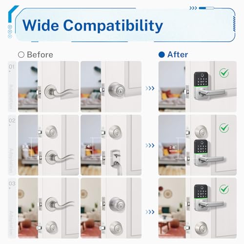 Kucacci Keypad Smart Door Lock With Handle: Kucacci Keyless Entry Door Lock thumb #4