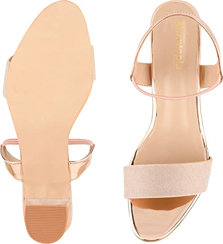 Image of Shoetopia Women's Kitten Heel Sandals