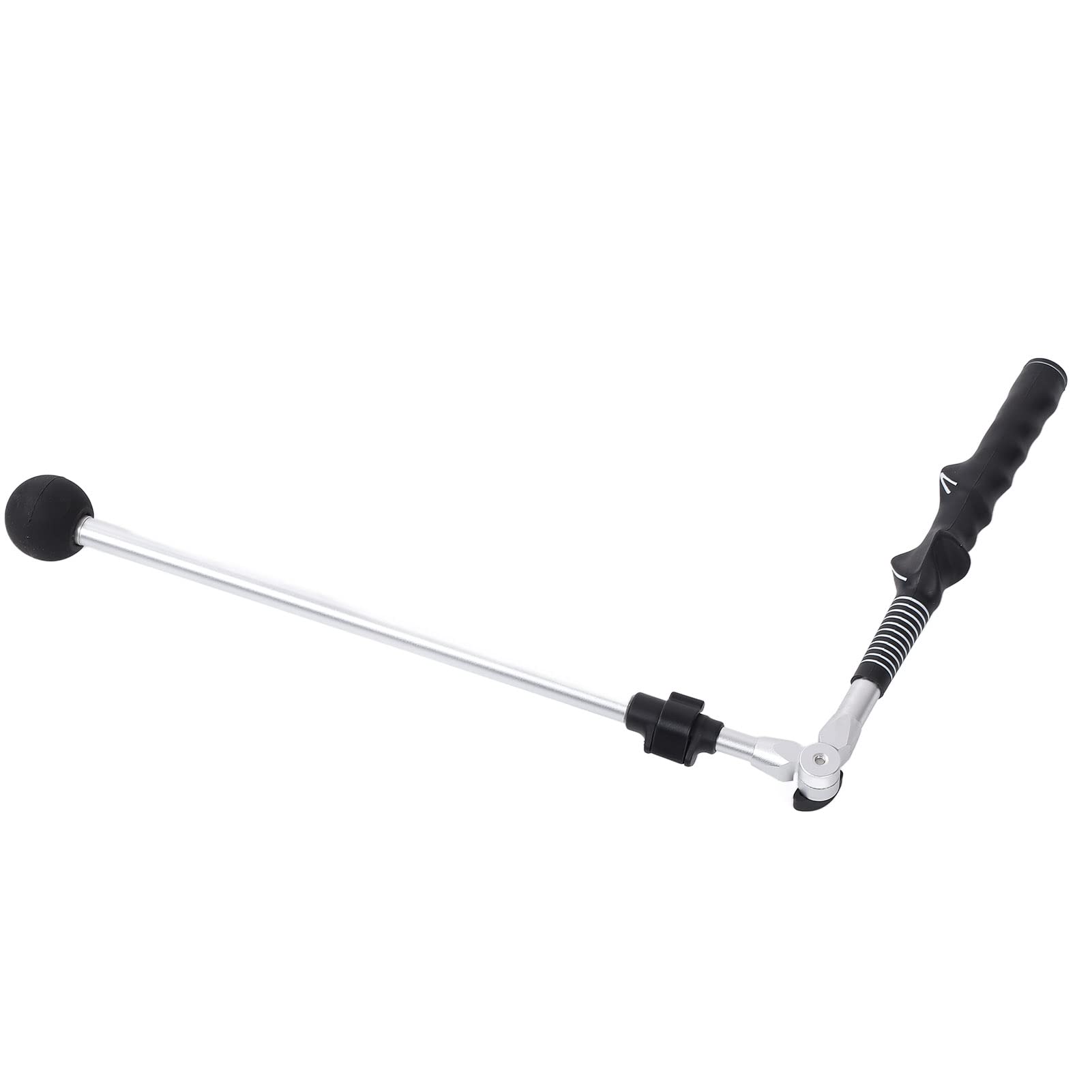 Entrenador de Swing de Golf telescópico para Exteriores, ejercitador de la posición Correcta de Las Manos con empuñadura de Goma Antideslizante, Palo de Swing Plegable de Aluminio