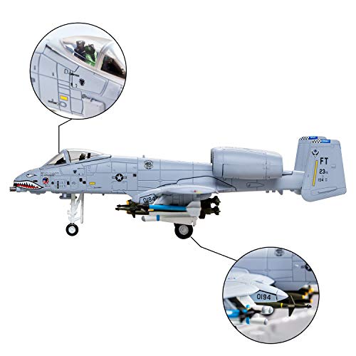 Avión de aleación A-10 Thunderbolt 1/100 modelo listo para exhibir sin necesidad de montaje 3