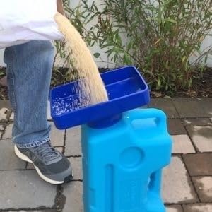 Miniatura 4 de AquaBrick Contenedores de almacenamiento de agua de emergencia con tapa de espiga sin ventilación, 100% a prueba de fugas, portátiles apilables,