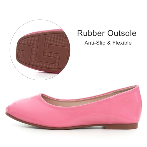 Image of Dear Time Women's Casual Foldable Ballet Flats Square Toe Ballerina Flats Shoes Comfortable