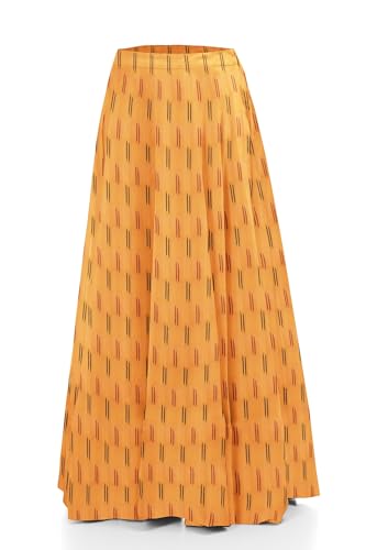 Image of Cotton Pochampally ikat unstitched blouse, Kurthi, long frock fabric material for women (1 meter, 2 meters & 3 meters)