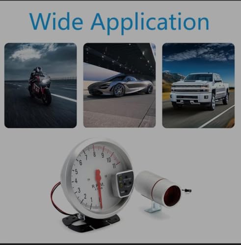 Image of AUTO MT WORKING RPM Tiger RPM Meter Speedometer Tacho Gauge