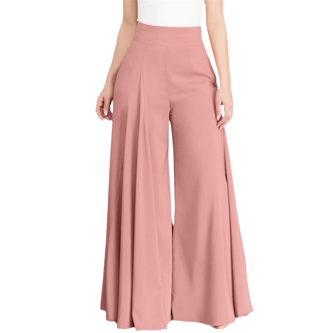Women High Waist Pants Wide Leg Woman Autumn Vintage Flare Trousers Spring Loose Casual Solid
