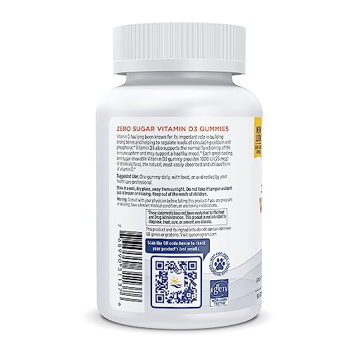 Nordic Naturals Zero Sugar Vitamin D3 Gummies, Wild Berry - 60 Gummies - 1000 Iu Vitamin D3 - Great Taste - Healthy Bones, Mood & Immune System Function - Non-Gmo - 60 Servings #TOP2