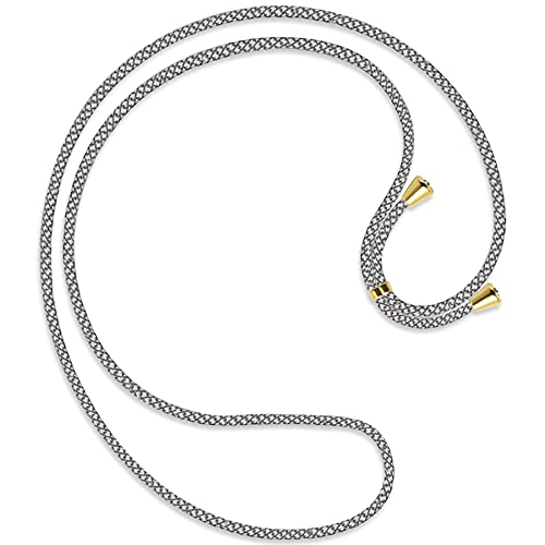 mtb more energy® Band de remplacement pour chaîne de téléphone - Fancy Fishnet - embouts inclus (Or) - Cordon de remplacement de haute qualité - Bande de fil de chaîne