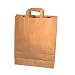 Produktbild 150 Papiertragetaschen Papiertüten Einkaufstüten Papier Bio Braun 100g/m² Stark extragroß 45+17x47cm mit Flachhenkel
