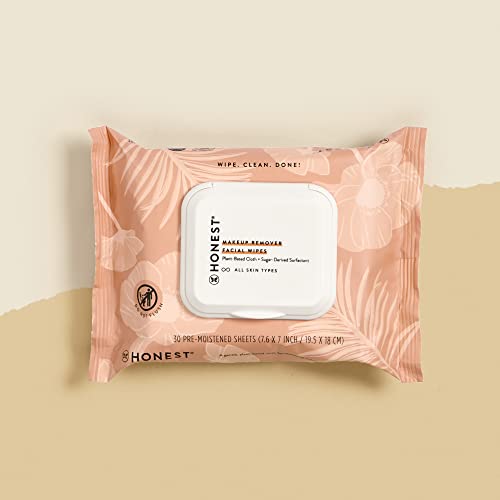 Honest Beauty Makeup Remover Facial Wipes | Ewg Verified, Plant-Based, Hypoallergenic | 30 Count #TOP3
