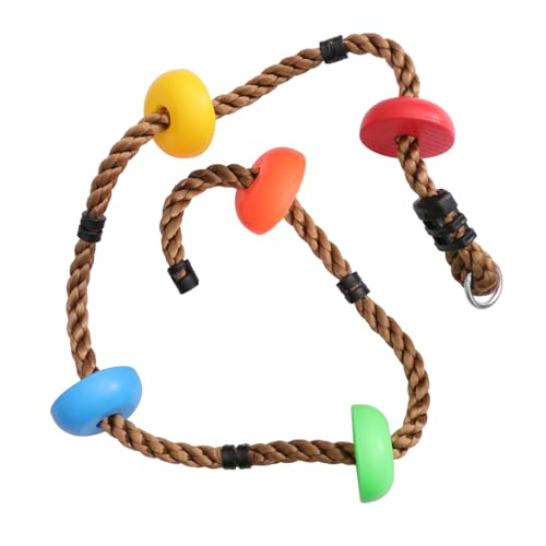 CIYODO 1Pc Swing Climbing Rope for Heavy Duty Outdoor Recreation for Exercise and Fun for Kindergarten Facilities and Parent Activities Random Color