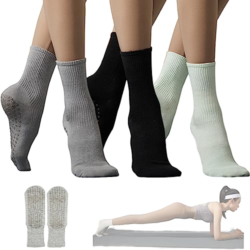 Grip Socks Women Pilates Yoga Socks Non Slip Barre Dance Hospital...