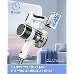 Vacuum Cleaners for Home, 80,000PRM Powerful Motor Cordless Vacuum with Removable 2200mAH Battery up to 35 Mins Worktime, 2 Adjustable Modes and Detachable Parts Stick Vacuum (Marble White) - Image 3