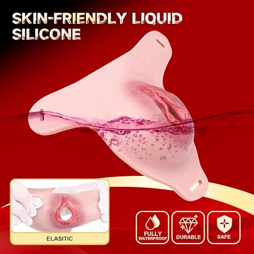 Silikon-Labial-Pads mit Verstellbaren Gurten für Männer & Crossdresser, Transgender-Kosplay-Unterwäsche mit 4,3 cm Tiefem Versteckraum Transvestiten tragen sachen