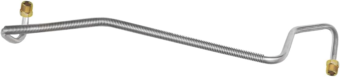 Inline Tube Compatible with 1977-81 Chevrolet Corvette 350CID Quadrajet (Std. Engine) 3/8" Pump to Carb Line, OE Steel