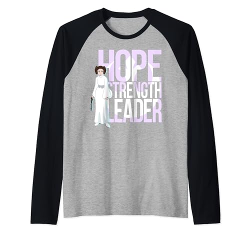 Star Wars Princess Leia T-shirt Raglan pour vos sorties décontractées et conventions geek