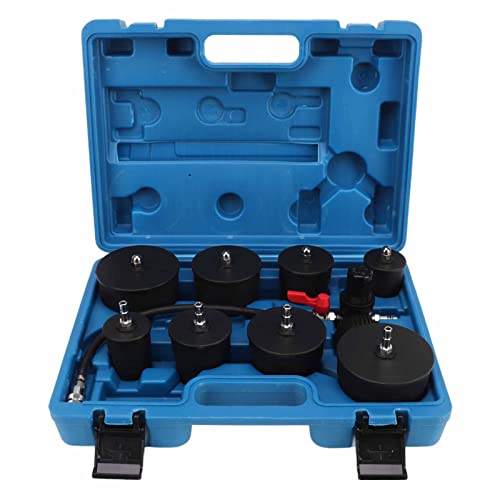 Pilipane turb0 System Leakage Tester, turb0 Boost Leak Tester, Turbocharger Boost Leak Tester, turb0 System Leakage Tester Kit, 9 Pcs, accurate Turbocharger a ir Pressure Boost Leak Test