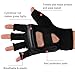 FitsT4 Sports Half Mitts MMA Training Boxing Punch Bag Kickboxing Sparring Grappling Martial Arts Muay Thai Taekwondo Wrist Wraps Support Gloves for Women Men Black XS