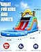 22.5ft Commercial Water Slide for Adults Kids (2 Water Slides&Giant Pool), 100% PVC Inflatable Adult Water Slides with Blower, Giant Inflatable Water Park for Adults Backyard Outdoor, 22.5x11x12ft