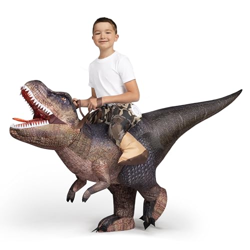 Spooktacular Creations Kids Inflatable T-Rex Costume Funny Air Cl...