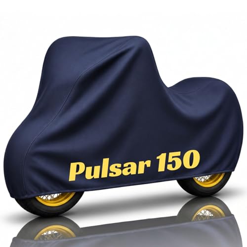 Image of Puroma-Pro Heavy Duty Waterproof Bike Cover Compatible for Pulsar 150 Bikes - Outdoor Motorcycle Cover Windproof Buckle, UV Protection & Dust Resistant Full Body Cover