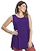 LARACE Tank Tops for Women Plus Size Sleevelss Tunic Casual Summer Clothes Swing Shirts for Leggings (1X, Deep Purple)