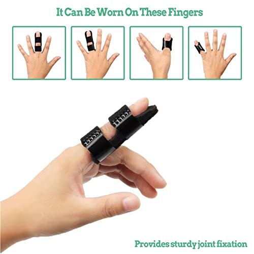 Koicarelife 5 Pcs Trigger Finger Splint , Finger Brace For Straightening Or Support For Fingers,Thumb Brace, Broken Finger Protector, Broken Fingers Straightening,Pain Relief, Suitable For Thumb, Index, Middle, Ring, Pinky #TOP2