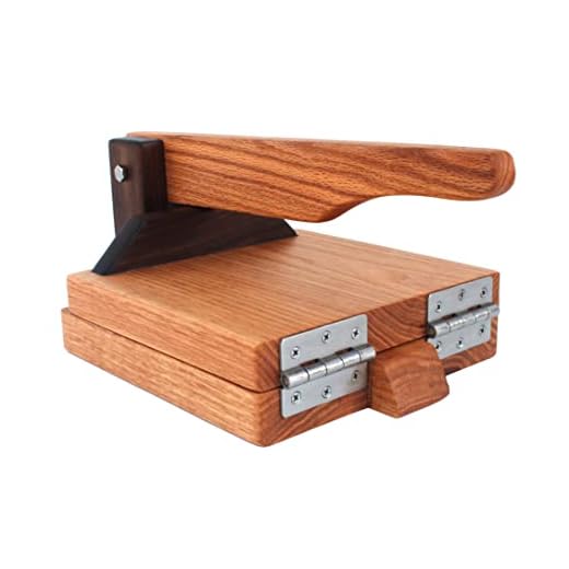 Central Coast Woodworks Hardwood Tortilla Press - Red Oak- 8 inch