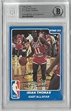 Isiah Thomas Autographed 1983 Star All-Star Rookie Card w HOF - Basketball Slabbed Autographed Rookie Cards