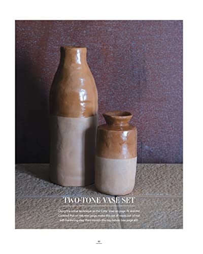No Kiln, Handbuilding Clay Projects: 50 Elegant Projects to Make for the Home (Fox Chapel Publishing) Beginner-Friendly Step-by-Step Instructions, Technique Tutorials, and More, No Wheel Needed - Image 3