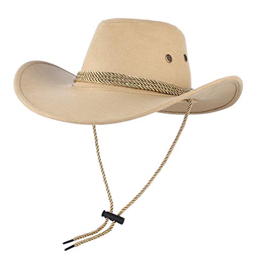 Chapeau de cowboy femme résistant au vent pour le vélo et le soleil d'été